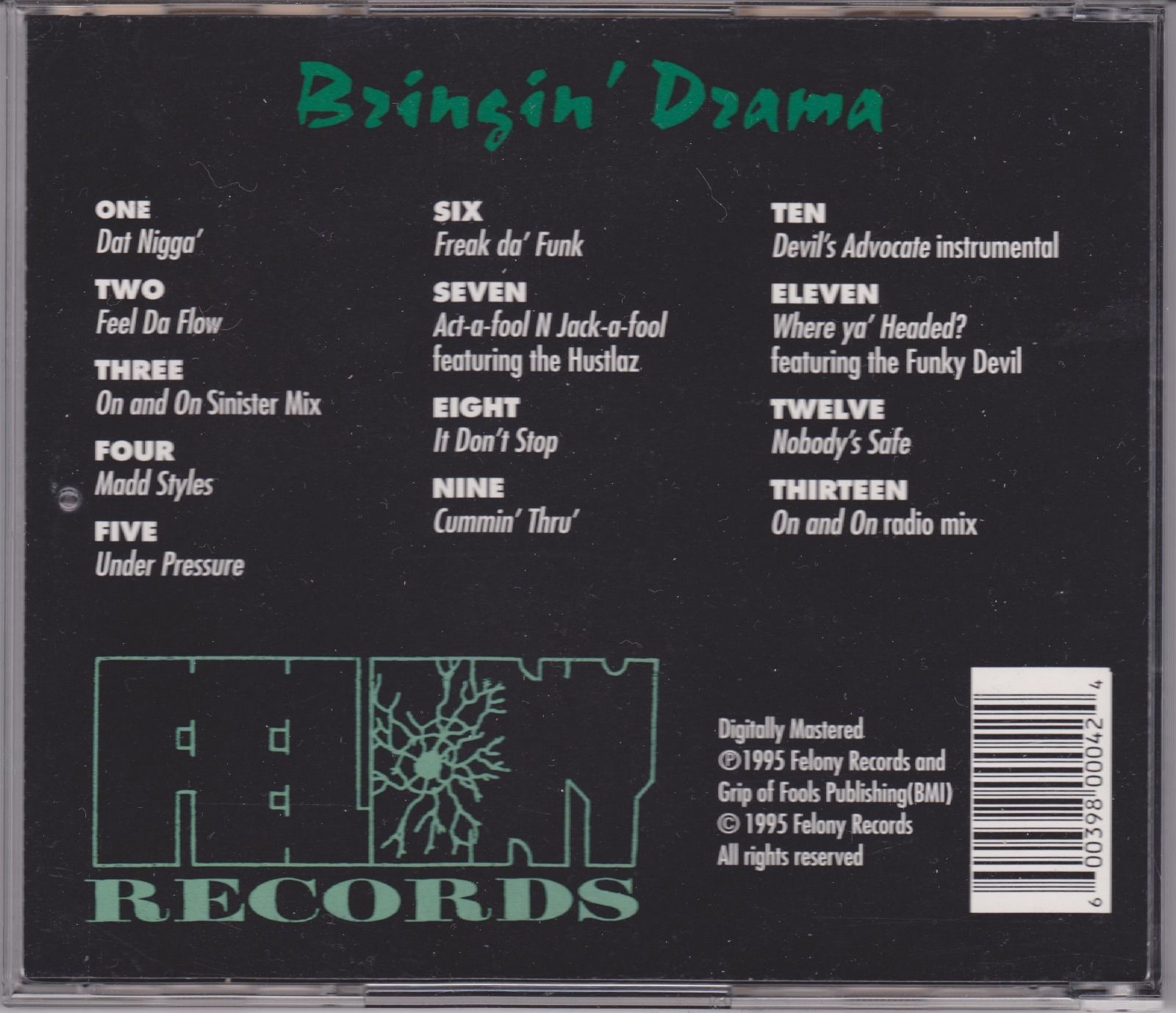 Bringin Drama by Spliff (CD 1995 Felony Records) in Colorado